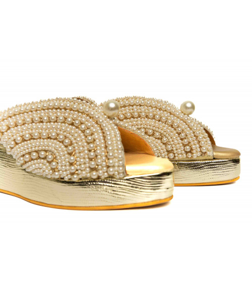 Buy Pearl Sandals Heels for Women | Leatherette | The DIYverse