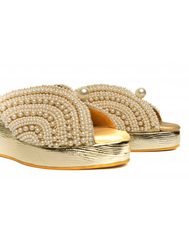 Buy Pearl Sandals Heels for Women | Leatherette | The DIYverse