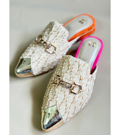 Jute Candy Mules