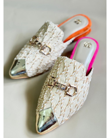 Jute Candy Mules