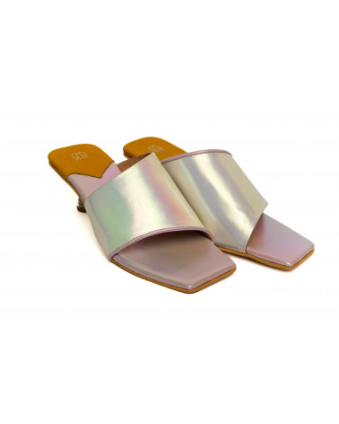 Rosate Heel Sandal for Women| Transparent Heels with Pearl Inside