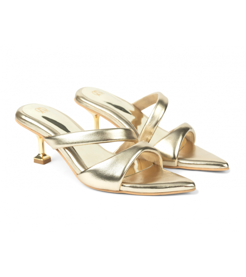 Buy Glam Gold Sandals with Heels for Women | The DIYverse