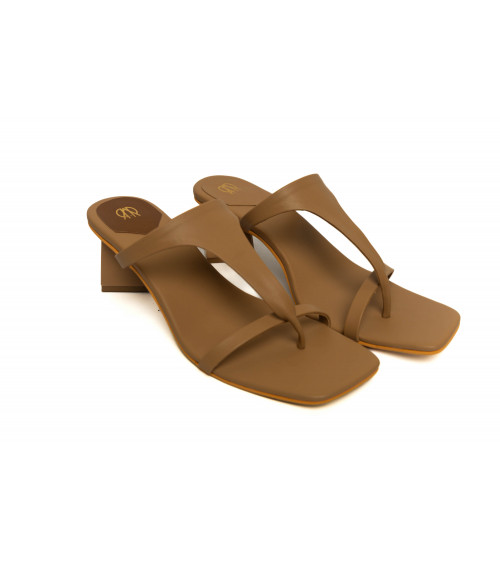 Buy Women's Beige Sandals Online | Nude T-Strapped Thong Slider