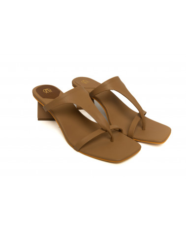 Buy Women's Beige Sandals Online | Nude T-Strapped Thong Slider