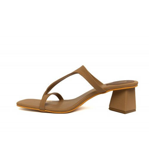 Buy Women's Beige Sandals Online | Nude T-Strapped Thong Slider