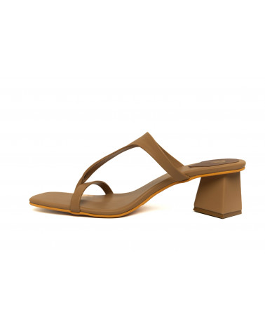 Buy Women's Beige Sandals Online | Nude T-Strapped Thong Slider