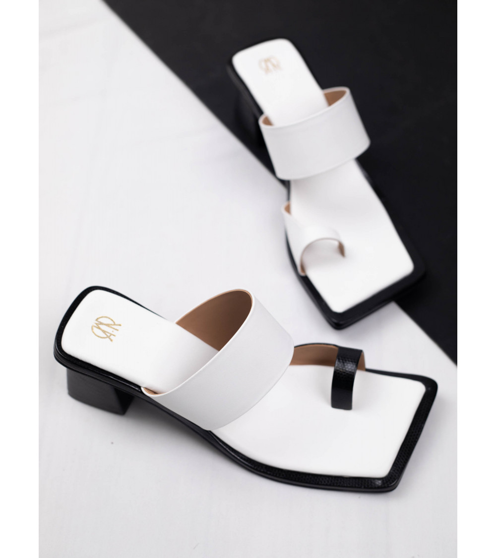 Buy Box Heels Sandals for Women | White House White | The DIYverse