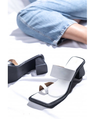 Buy Box Heels Sandals for Women | White House White | The DIYverse